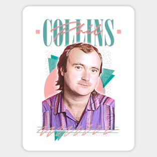 Phil Collins /// Retro 80s Aesthetic Fan Design Sticker